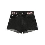 Джинсовые шорты женские черные Aape - фото