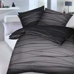 Двустороннее постельное белье темно-серое 1x 155x220 см + 1x 80x80 см Kaeppel - фото 2