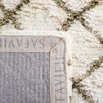 Ковер-дорожка SAFAVIEH, 69 x 366 см, Casablanca Collection, Ivory & Green, ручной работы марокканский бохо из новозеландской шерсти, идеально для помещений с высокой проходимостью в гостиной, спальне (CSB894A) - фото 8