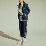 MLB Вязаные спортивные штаны унисекс синие - фото 10