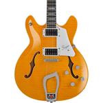 Электрогитара Hagstrom Super Viking Flame Maple Dandy Dandelion - фото