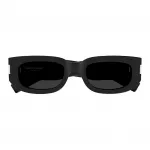 Солнцезащитные очки Rectangular Frame SAINT LAURENT, черный - фото 2