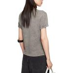 Футболка с размытым логотипом Acne Studios, серый - фото 5