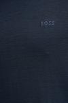 Футболка в рубчик BOSS, темно-синий - фото 4