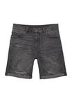 Джинсовые шорты RIPPED BERMUDA PULL&BEAR, цвет Mottled Black - фото 5