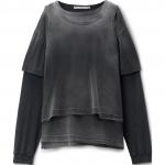 Distressed Sweater Alexander Wang, серый - фото