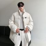 Пуховик Unisex Stand Collar Thickened Padded Puffer Jacket ZIAREL, белый[removable logo] - фото 10