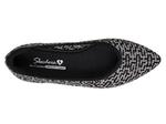 Балетки Skechers Cleo Point Chic Allure Flat, черный/белый - фото 5