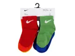 Детские носки Nike Solid Quarter Ankle Socks — 6 шт. в упаковке, разноцветные - фото 3