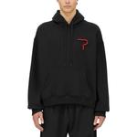 Худи с логотипом и шнурком MSGM, черный - фото 4