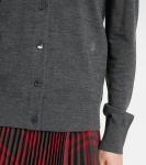 Шерстяной кардиган Burberry, Mid Grey - фото 5