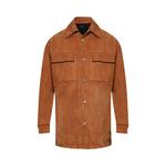 Рубашка Amiri MA Quad Suede Overshirt, Golden Coast - фото