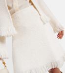 Мини-юбка букле с бахромой Chloé, белый - фото 4