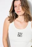 Топ Studio Untold SHAPE-STICKEREI, Off White/White - фото 3