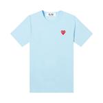 Футболка Short-Sleeve T-Shirt With Small Red Heart 'Blue', синий - фото