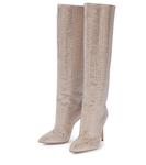 Замшевые сапоги с декором Paris Texas, Quartz - фото 5