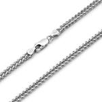 MYSH Серебряное кубинское колье 925 пробы унисекс - фото 5