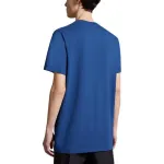 Футболка с логотипом на груди Moncler, синий - фото