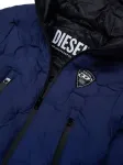 Пуховик с капюшоном Diesel Kids, синий - фото 3