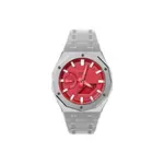 Часы Casio G-Shock Analog-Digital 2100 Series, арт. GA-2100-4A, серебро/красный - фото