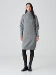 OPUS Вязаное платье серого цвета - фото