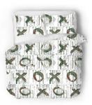 Сатиновое постельное белье x to the o Sense Eight, бирюзовый - фото