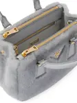 Мини-сумка Galleria из овчины Prada, серый - фото 5