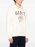 Gant худи с логотипом, белый - фото 3