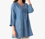 Туника Heatwave средней степени стирки Stella Carakasi, цвет medium wash - фото 4