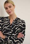 Блузка Kaffe Kasomia, черный/зебра - фото 4
