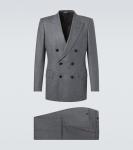 Диллан двубортный блейзер из чистой шерсти Tom Ford, Dark Grey - фото