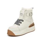 Женские ботинки DAPHNE зимние стеганые, бежевый - фото 4