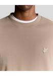 Толстовка Lyle & Scott MID LAYERS INTERLOCK CREW NECK , X084 Cobblestone/Beige - фото 11