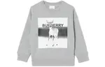 Детский свитшот Burberry, серый - фото