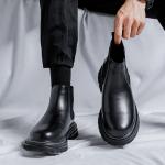 Ботинки Челси мужские черный Beidouniao - фото 8