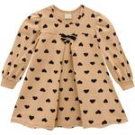 Платье для девочек Hearts в коричневых/черных сердечках Milon - фото 2
