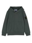 Stone Island Junior худи с нашивкой Compass, зеленый - фото