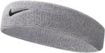 Спортивная повязка на голову NIKE Premier Training - плотная, мягкая, из хлопковой смеси, с влагоотводящими свойствами, Grey - фото