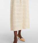 Платье миди из макраме Elie Saab, белый - фото 5