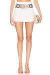 Мини-Юбка а-силуэта My Beachy Side, белый - фото