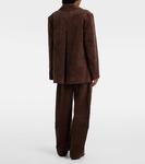 Хлопковый вельветовый блейзер Ganni, Chicory Coffee - фото 3