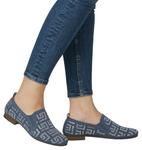 Классические балетки Rieker, синий - фото 10