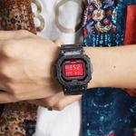 CASIO Часы Men DIGITAL Series 43mm Red Watch, Black - фото 2