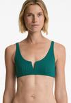 Топ бикини OYSHO PIQUÉ HALTER, Green - фото