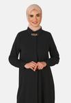 Блуза Modanisa Button-down blouse, Black - фото 5
