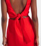 Льняное мини-платье Iris SIR, Scarlet - фото 6