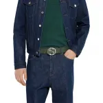 Reversible Gg Monogram Belt GUCCI, зеленый - фото 8