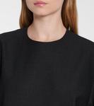 Мини-платье из смесовой шерсти с пайетками Plan C, Anthracite Melange - фото 4