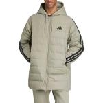 С AdiClub Essentials Climawarm 3 Stripes Light Down Hooded Parka Adidas, хаки - фото 3
