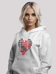 Толстовка F4NT4STIC I Love You 01001001 Binary Code Herz Valentinstag, White - фото 7